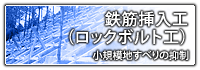 鉄筋挿入工(ロックボルト工)